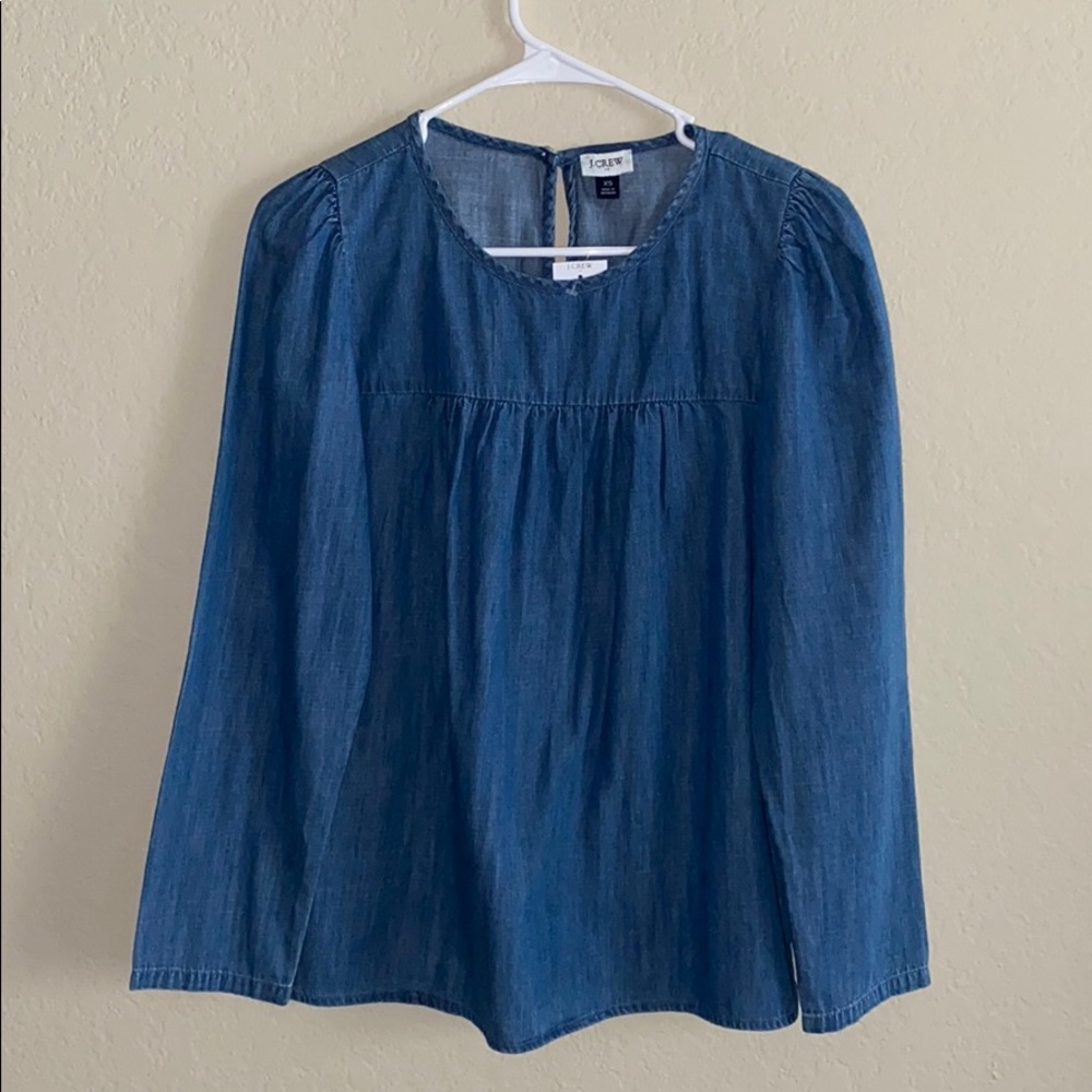 J. Crew Chambray Blouse